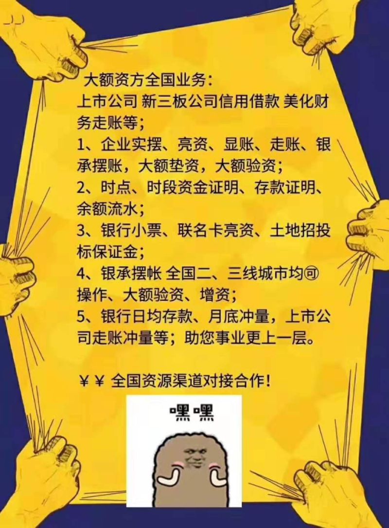 乐山亮资摆账公司（银行摆账亮资）挺省心